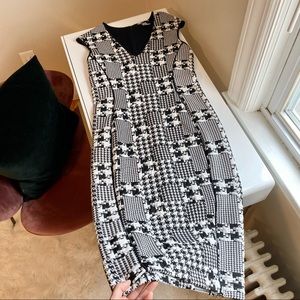 H&M Houndstooth Midi Dress, Medium